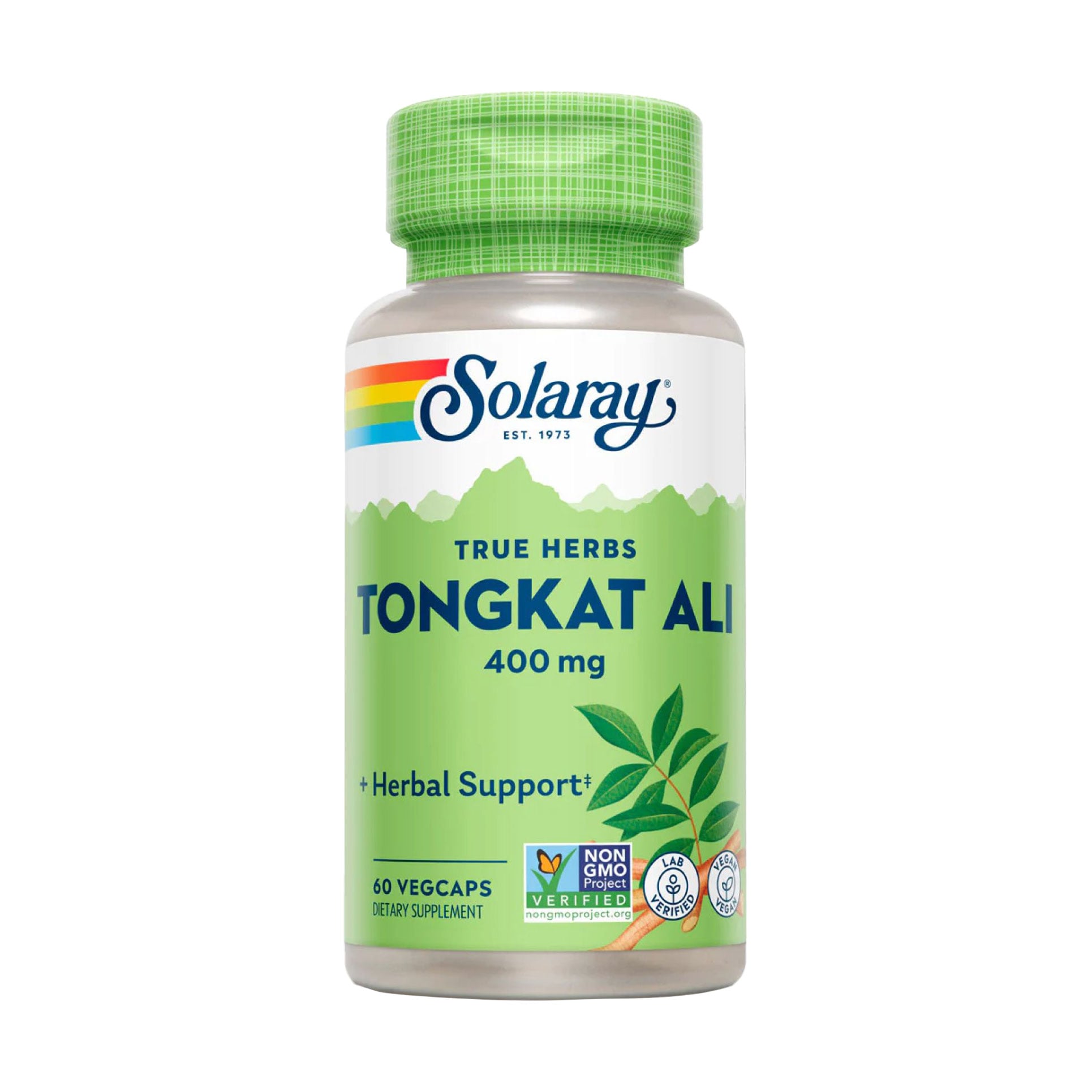 Тонгкат Алі Solaray True Herbs Tongkat Ali 400 мг, 60 вегетаріанських капсул
